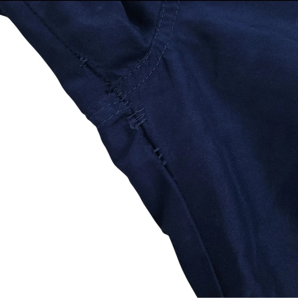 U.S. Polo Assn Mens Swim Trunks Medium Preppy Shorts Mesh Lined Navy Gray